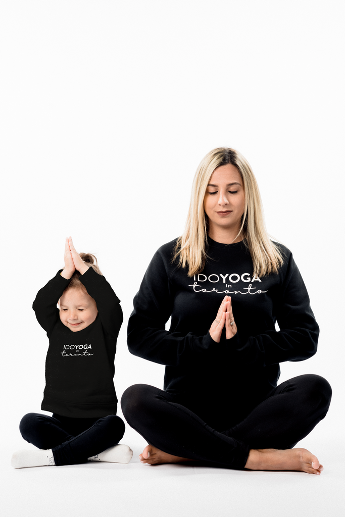 IDOYOGA IN TORONTO KIDS CREWNECK - Black