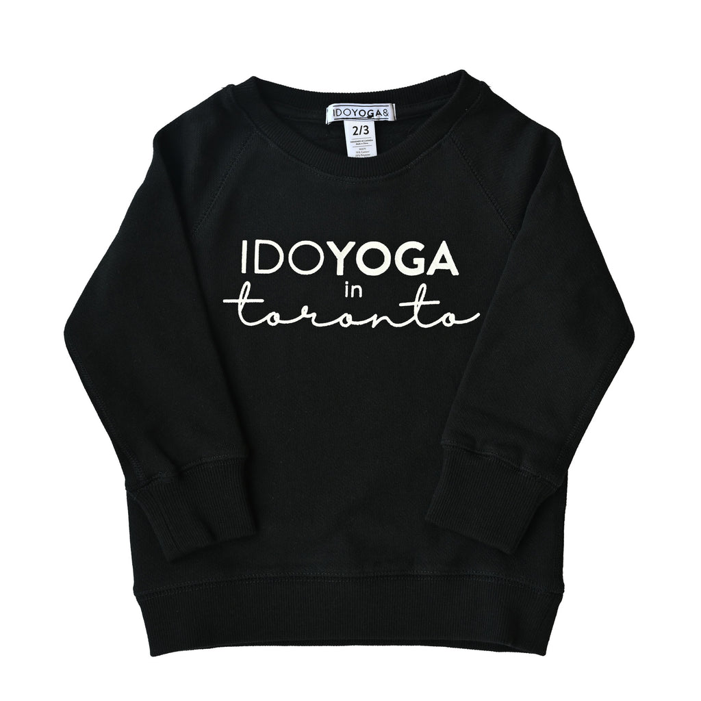 IDOYOGA IN TORONTO KIDS CREWNECK - Black