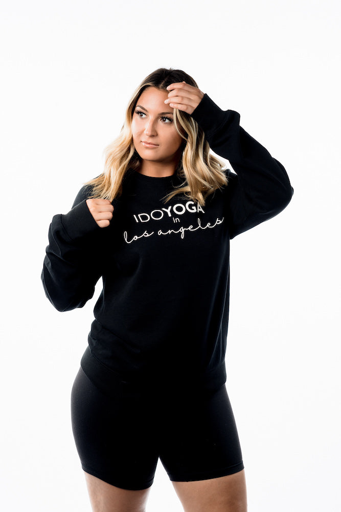 IDOYOGA IN LOS ANGELES CREWNECK - Black