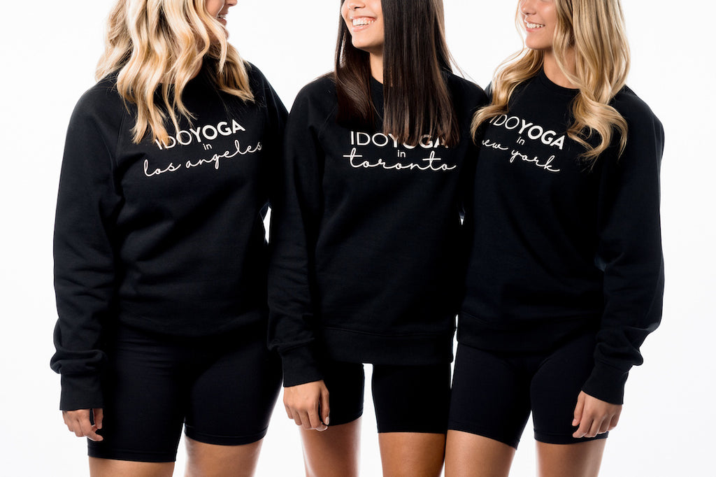 IDOYOGA IN LONDON CREWNECK - Black