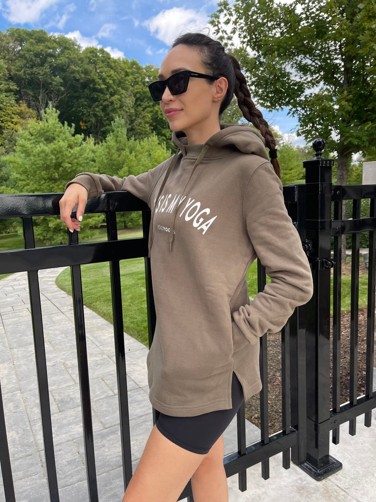 THIS IS MY YOGA HOODIE - OD GREEN