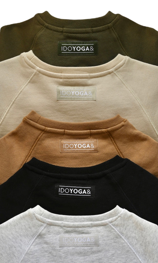 IDOYOGA IN VANCOUVER KIDS CREWNECK - Black