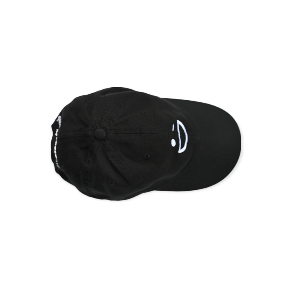 QUIETLY AWESOME SMILE CAP - Black
