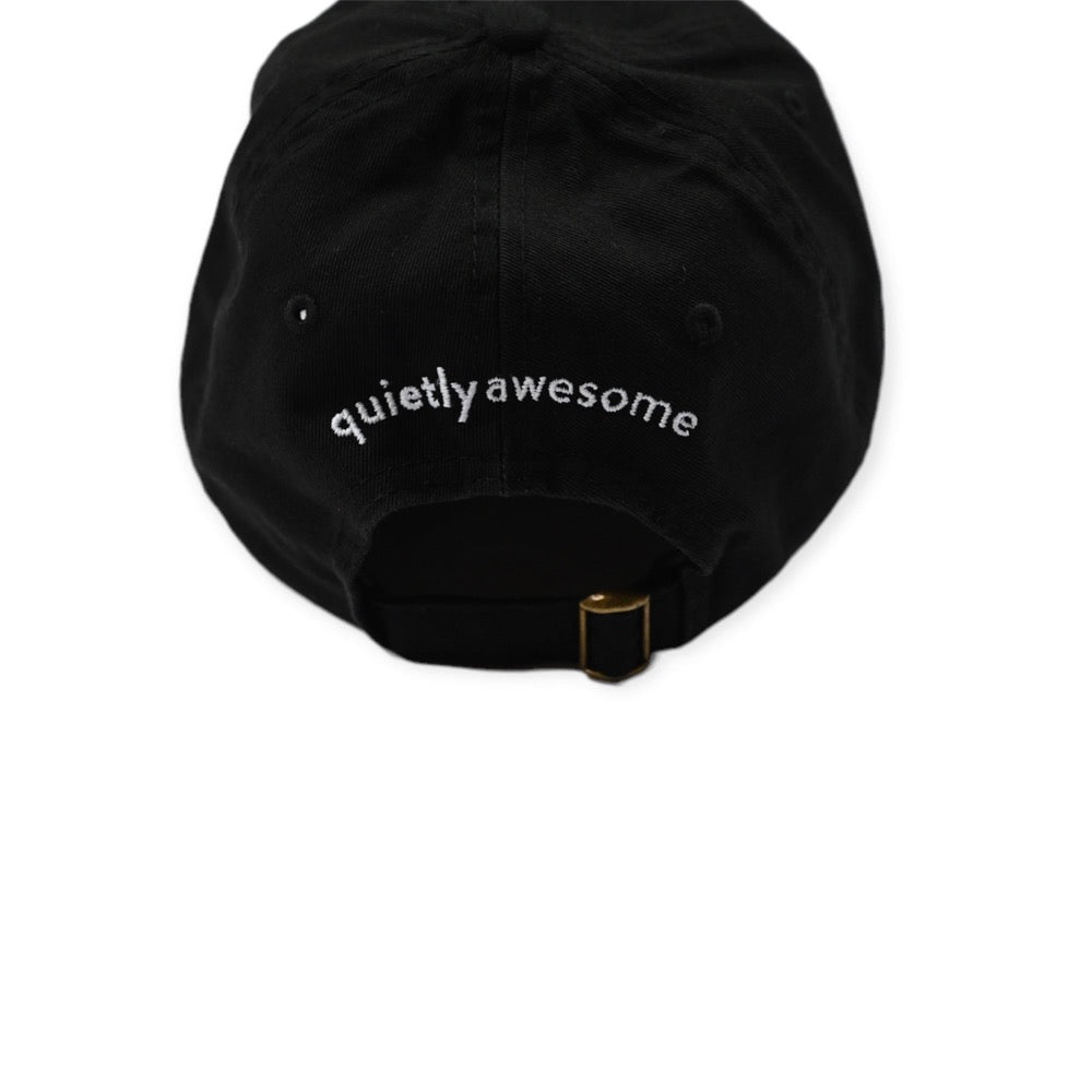 QUIETLY AWESOME SMILE CAP - Black